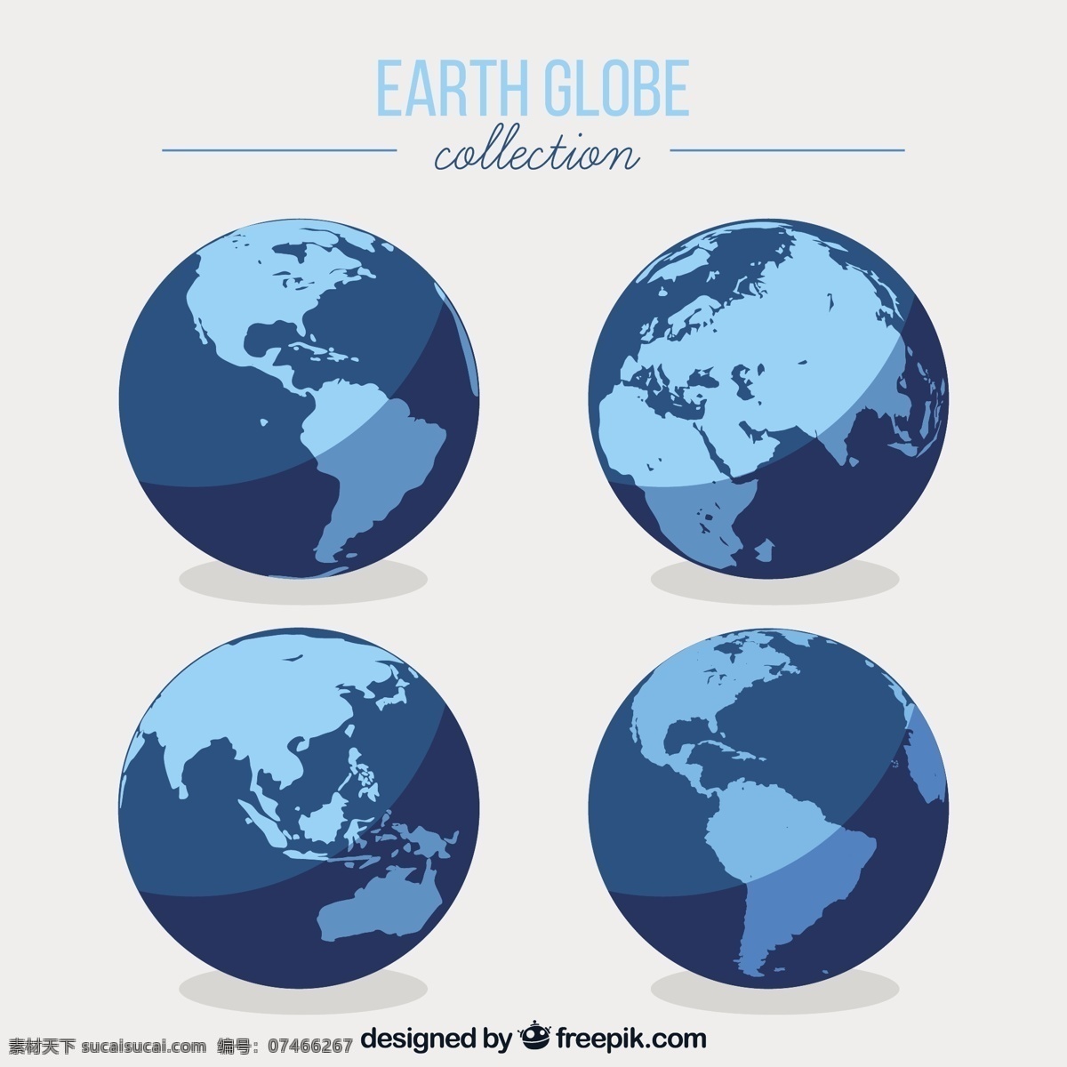 扁平 风格 蓝色 地球 矢量 扁平风格 蓝色地球 矢量素材