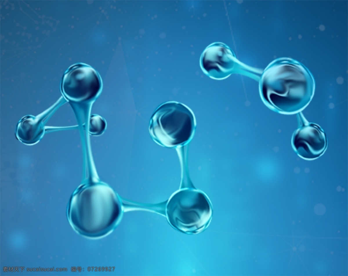 生物科技 分子 图 背景 护肤 元素 蓝色 生物 科技 背景图 分子图 元素图 氨基酸 化学 周期 经济