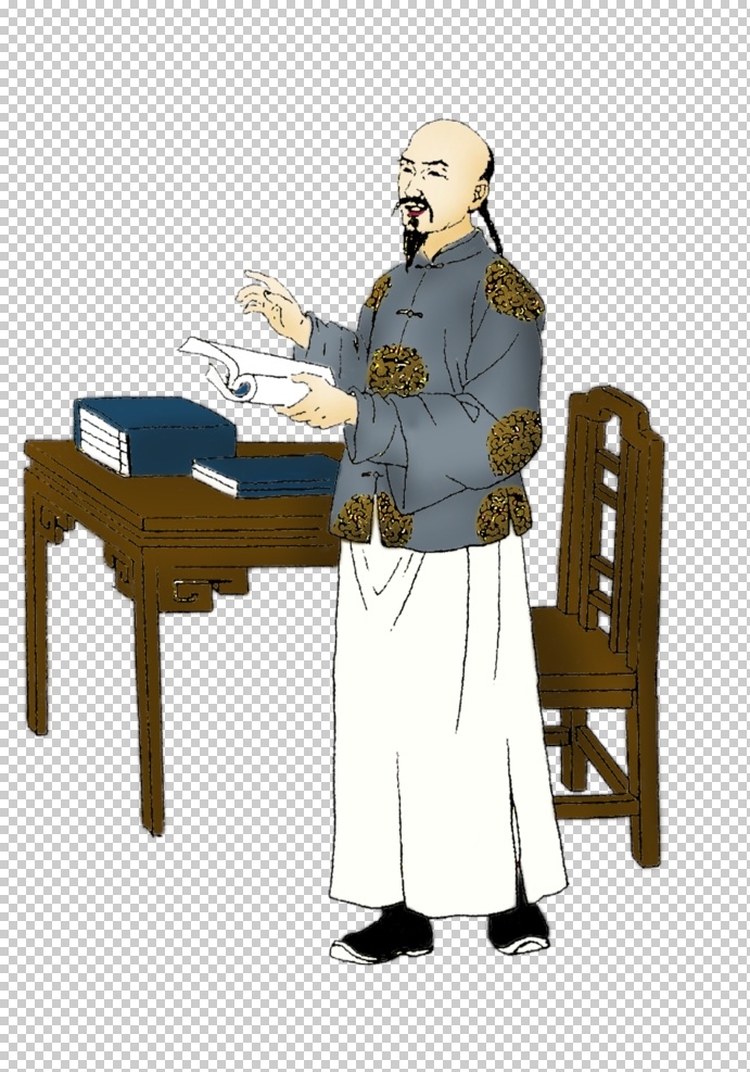 国学人物插画 古代历史名人 古代名医名士 古代诗人 免扣素材 人物图库