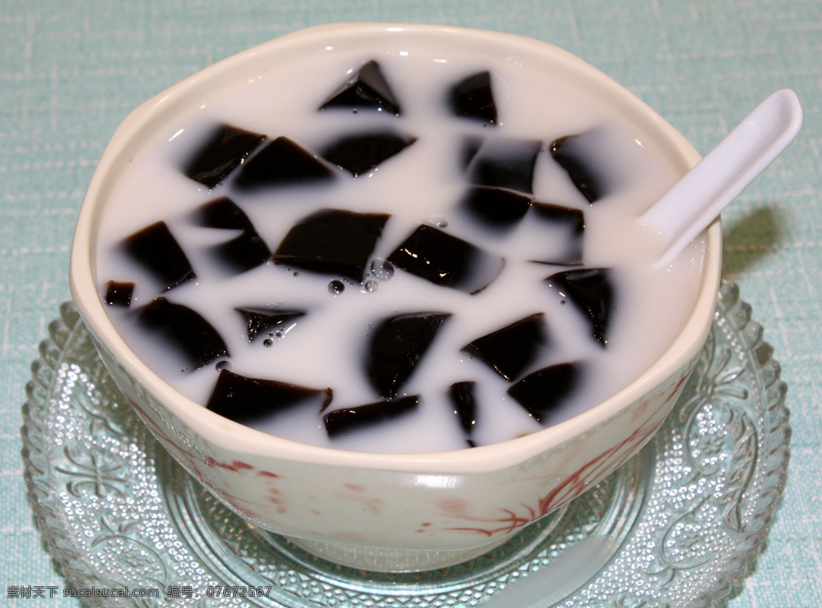 蜂蜜 牛奶 龟苓膏 餐饮美食 传统美食 美食 摄影图库 营养 psd源文件 餐饮素材