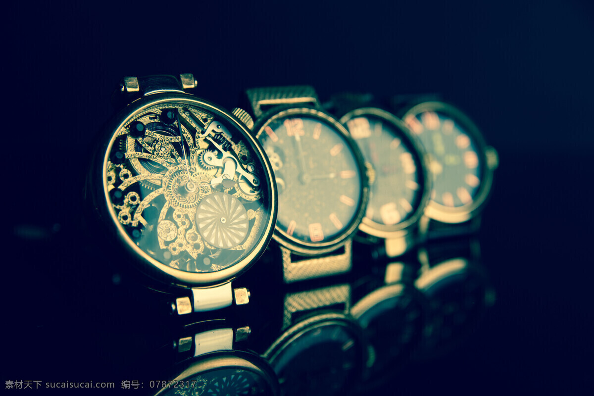 一排名贵手表 高档 手表 机械表 高清 腕表 钟表 时间 名表 表带机械 机芯 手表细节 高档手表 黑色
