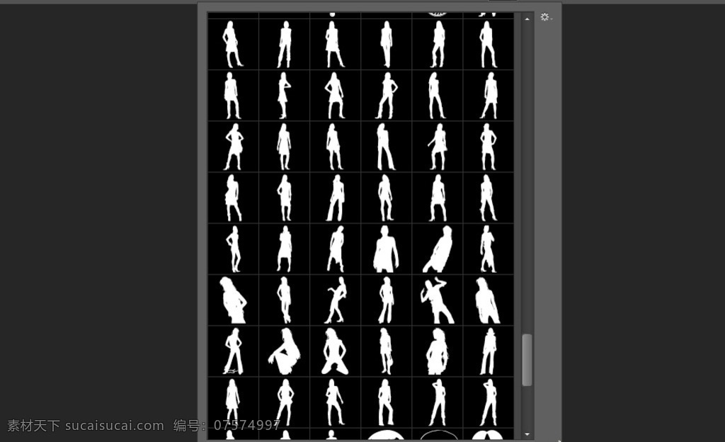 人物剪影形状 剪影 人物 形状 造型 ps形状 ps插件 多媒体 csh