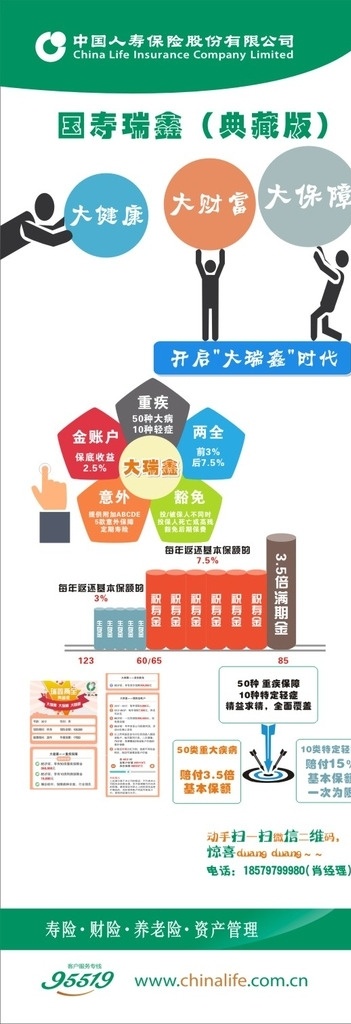 中国人寿 展板 中国人寿展架 职场展架 保险展架 瑞鑫展架