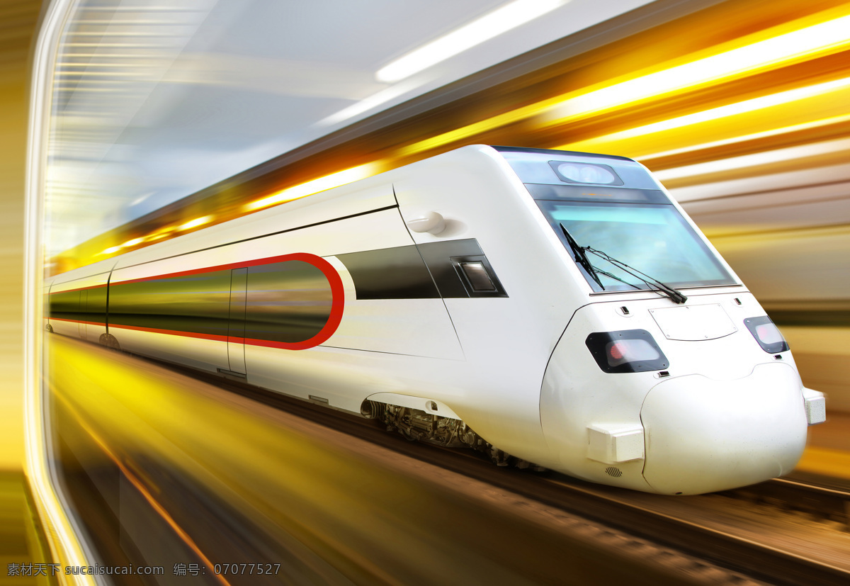 高速 行驶 列车 火车 轨道 铁轨 交通工具 汽车图片 现代科技