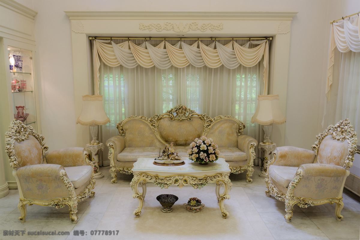 白色 欧式 沙发 欧式风格 装修 装饰 室内设计 环境家居