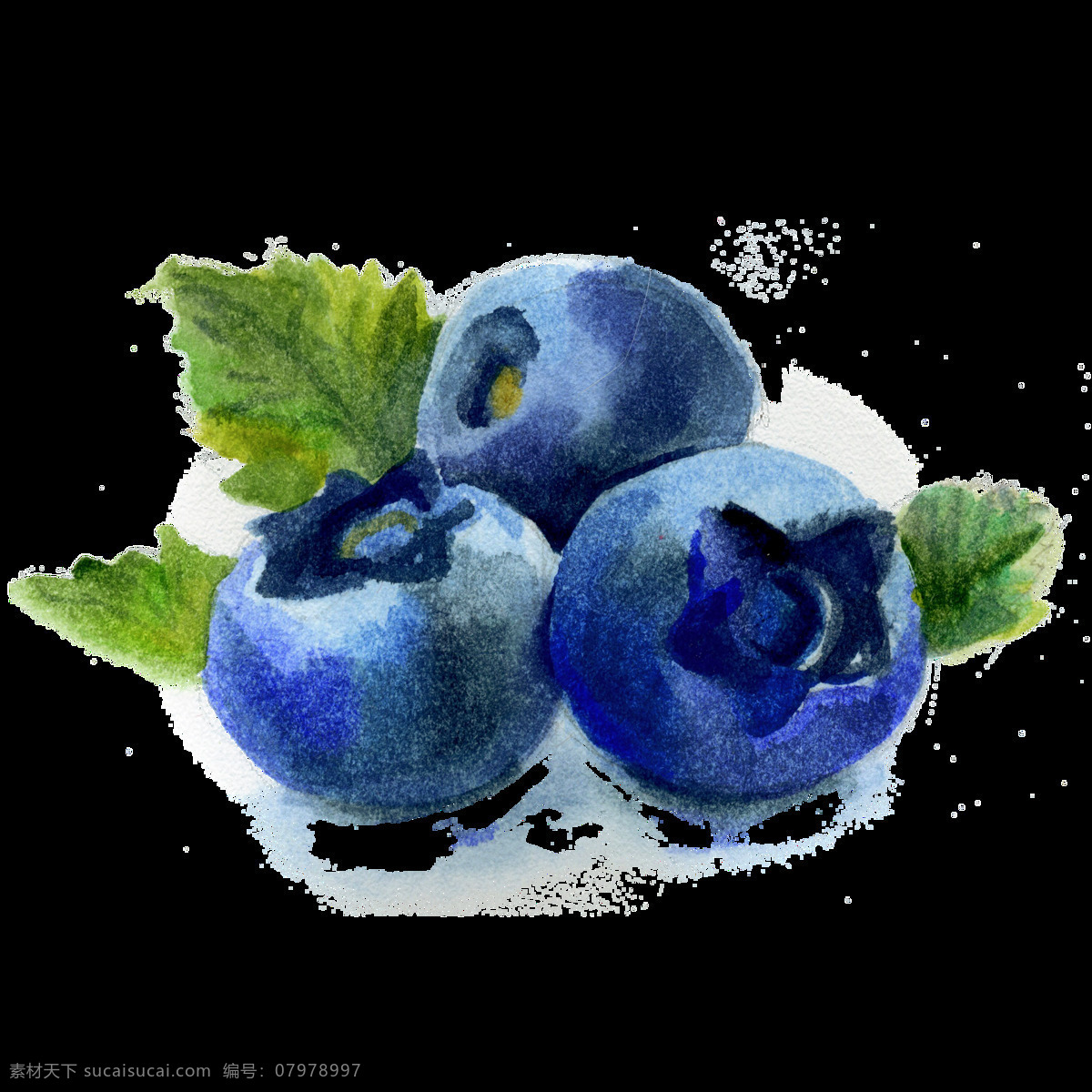 水果 蓝莓 卡通 透明 抠图专用 装饰 设计素材