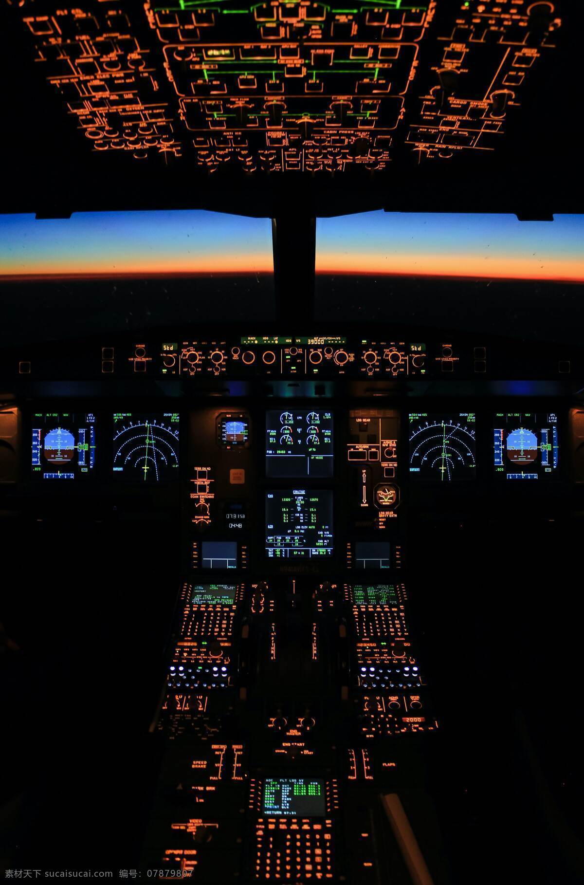 飞机驾驶舱 飞机 飞行 驾驶 驾驶室 驾驶舱 飞行台 现代科技 交通工具