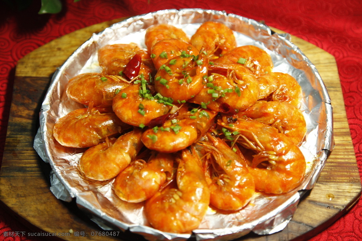 铁板元宝虾 食物 菜 餐饮美食 食物原料 传统美食 摄影图库