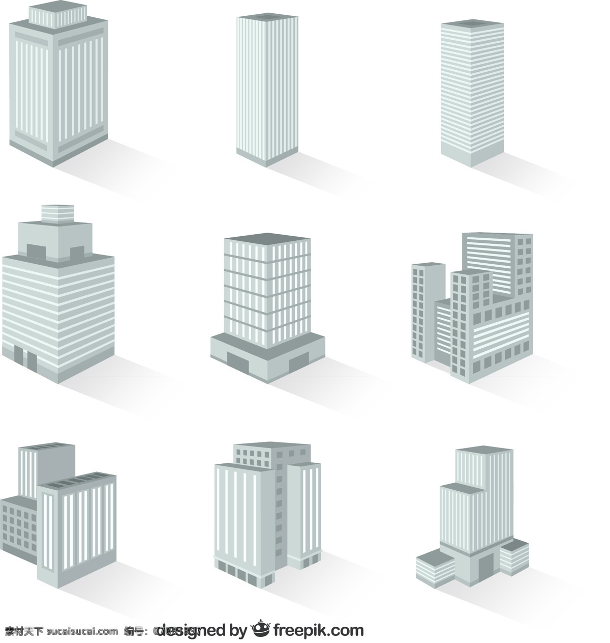 创意 大厦 3d 图标 矢量 建筑 摩天大楼 矢量图 写字楼 其他矢量图