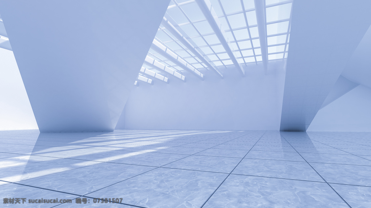 室内空间 蓝色 建筑 室内 地板 空间 活动场所 室内设计 环境