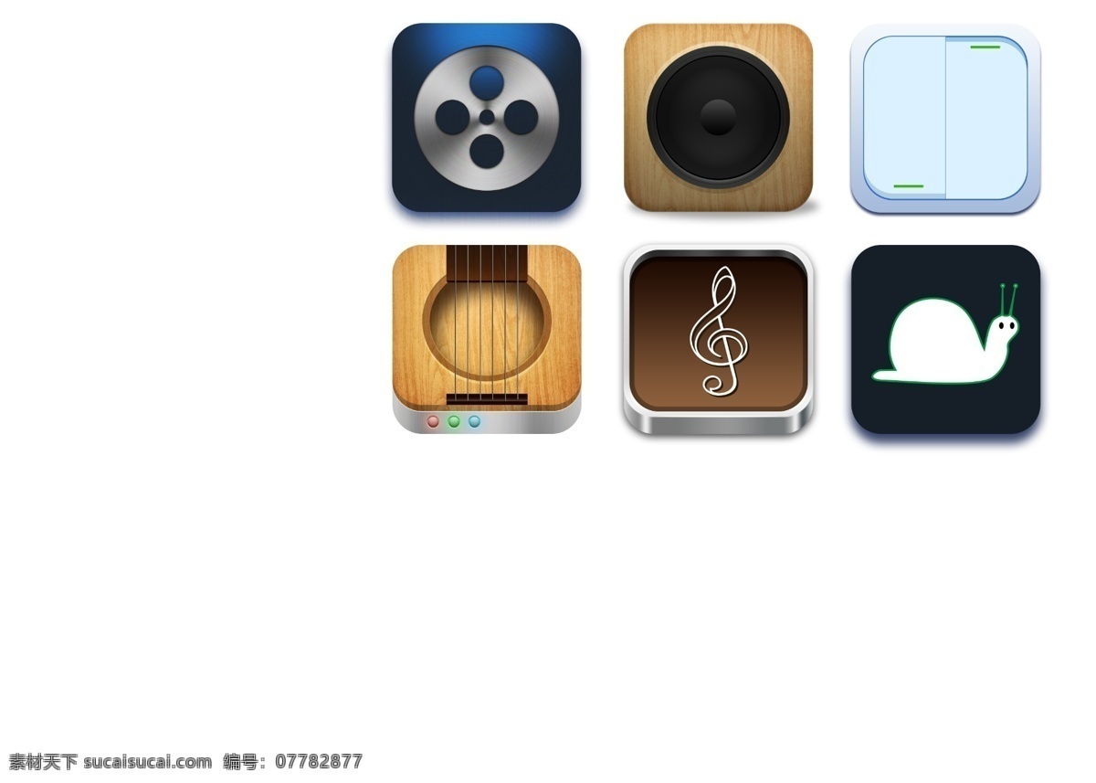 app 图标 模板 音乐 ui设计 金属质感 大气 复古 图标app 3d图标