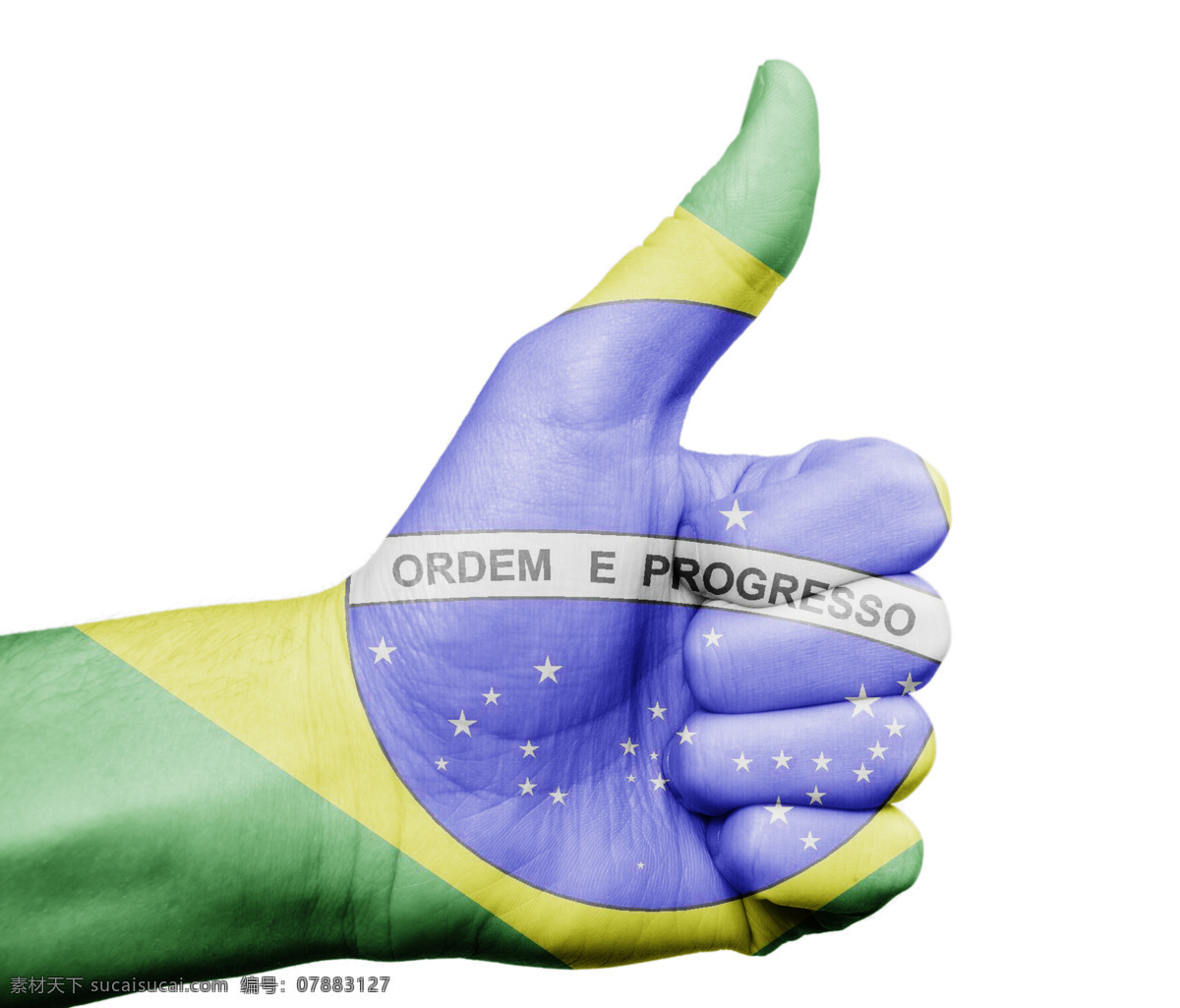 大拇指 世界杯 标志 涂鸦 足球 巴西 体育运动 生活百科