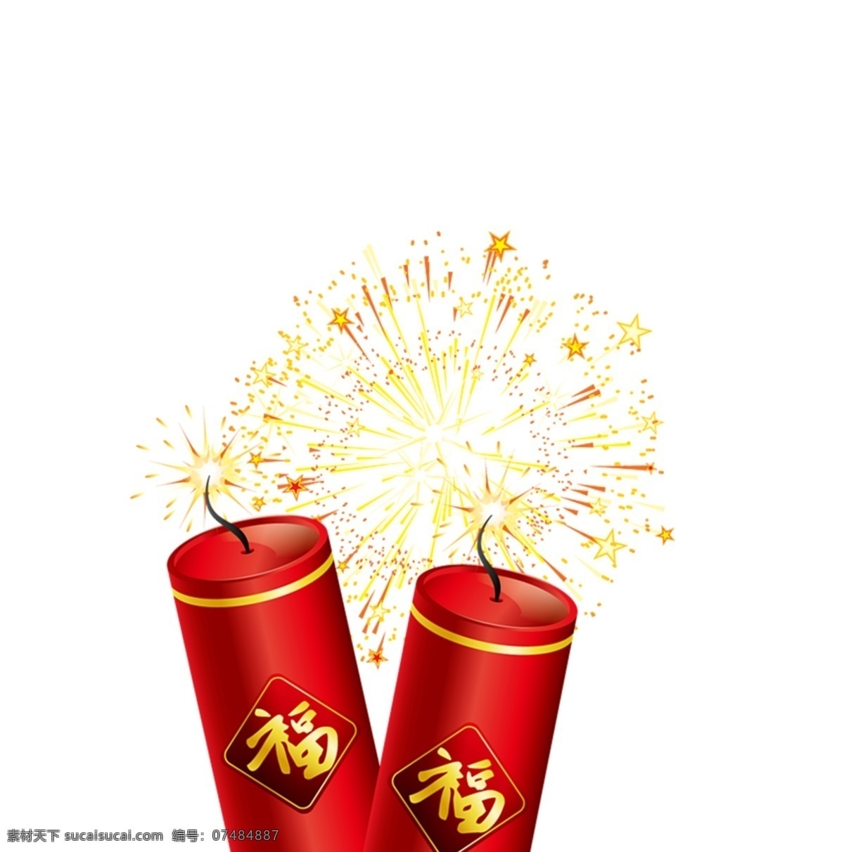 新年炮竹节日元素素材图片下载-素材编号07484887-素材天下图库