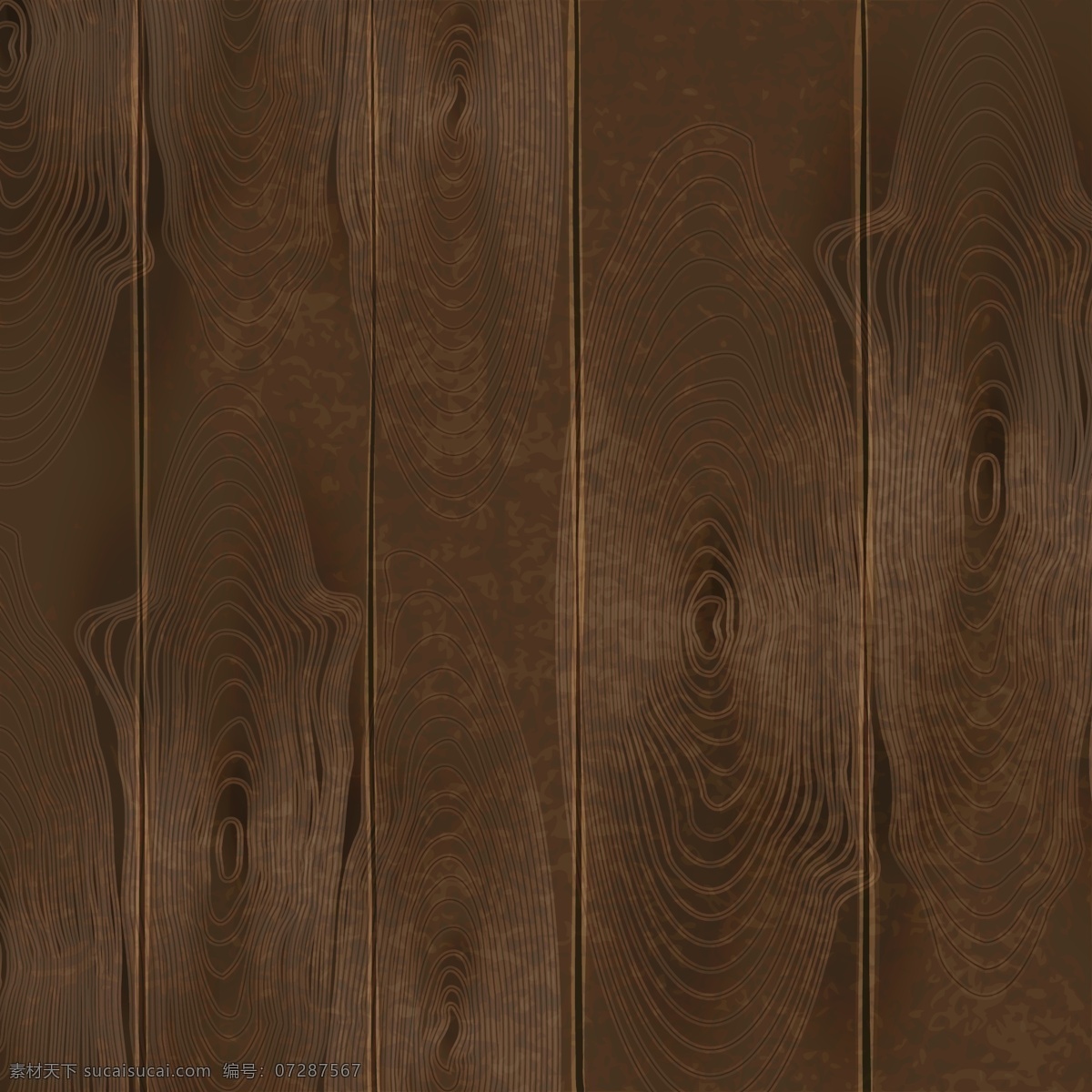 深褐色 手绘 写实 原木 木纹 背景 木板 质感 矢量图 木头 木质 木牌