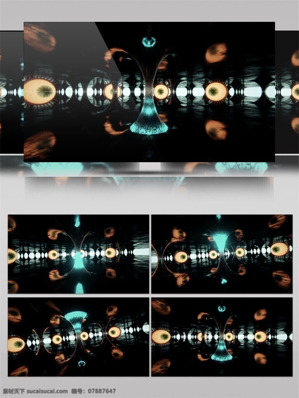 光 眼镜 视频 动态抽象 高清视频素材 光束 黄色 激光 特效视频素材 眼睛