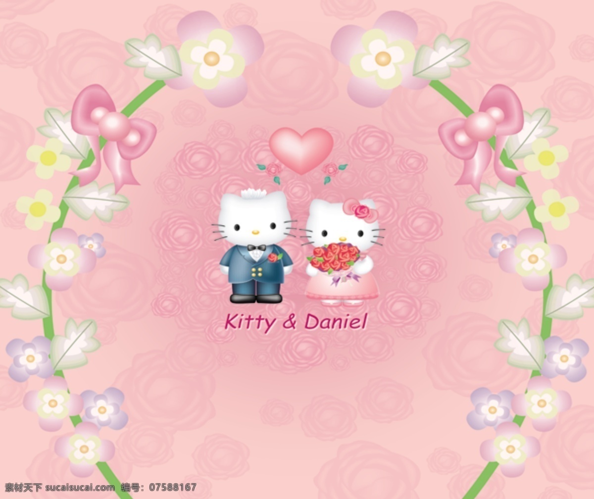 kitty 婚礼 广告设计模板 其他模版 源文件库