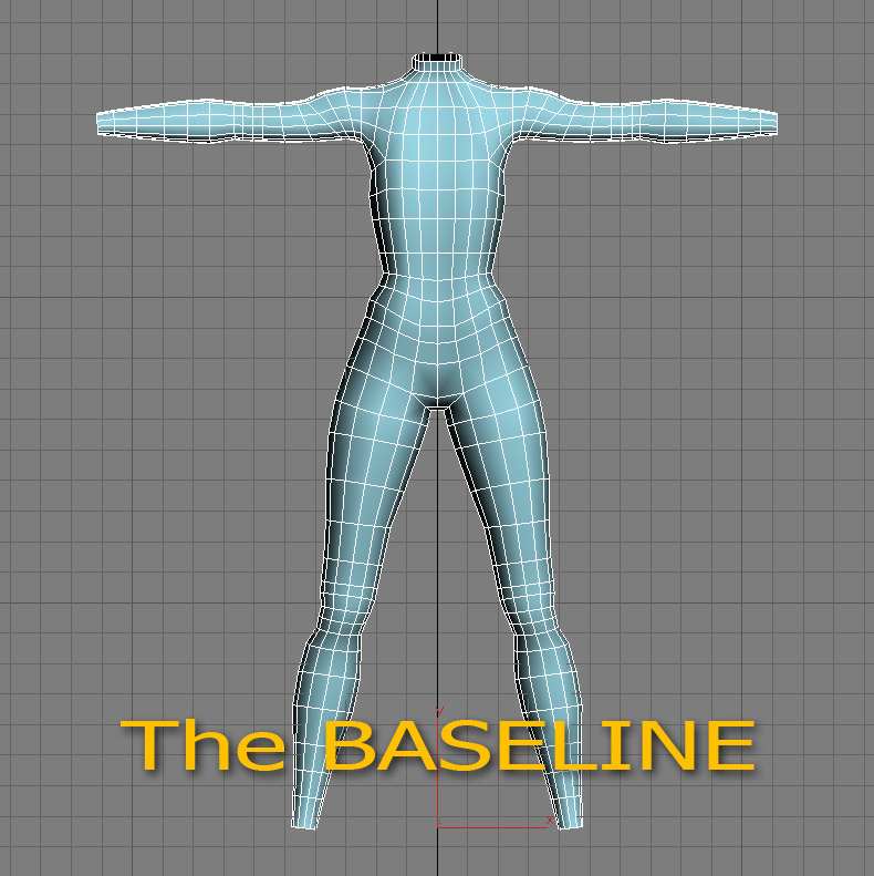 model baseline body 人物 身体 基础 模型 character 人物身体 基础模型 人物角色 角色部件 3d模型素材 动植物模型