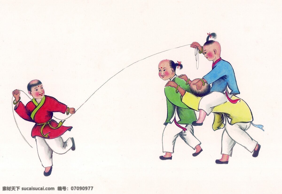 国画 儿童 孩子 童子 小孩 中国国画 中国画 古代人物图 文化艺术