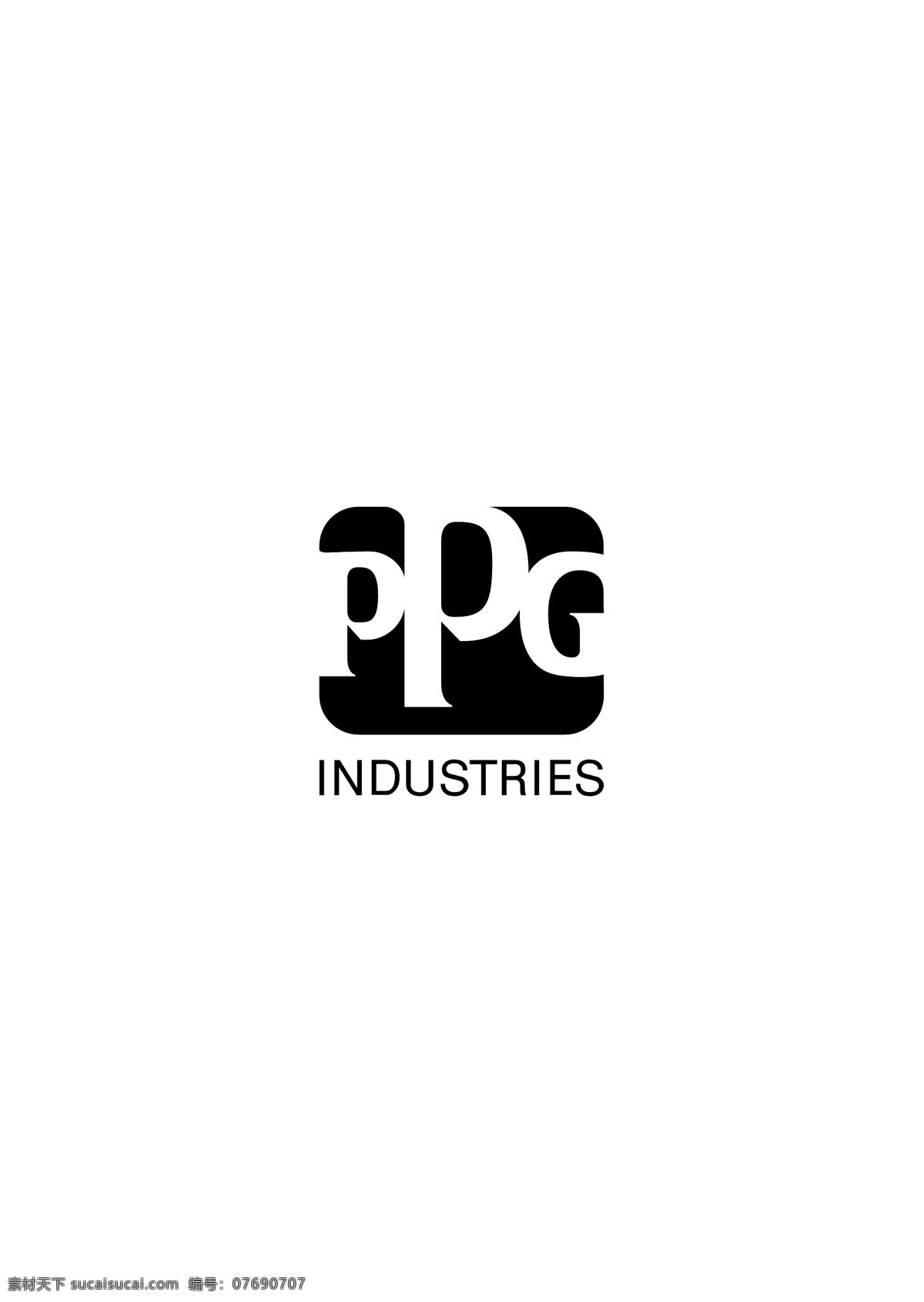 ppgindustries logo 设计欣赏 重工业 标志 标志设计 欣赏 矢量下载 网页矢量 商业矢量 logo大全 红色