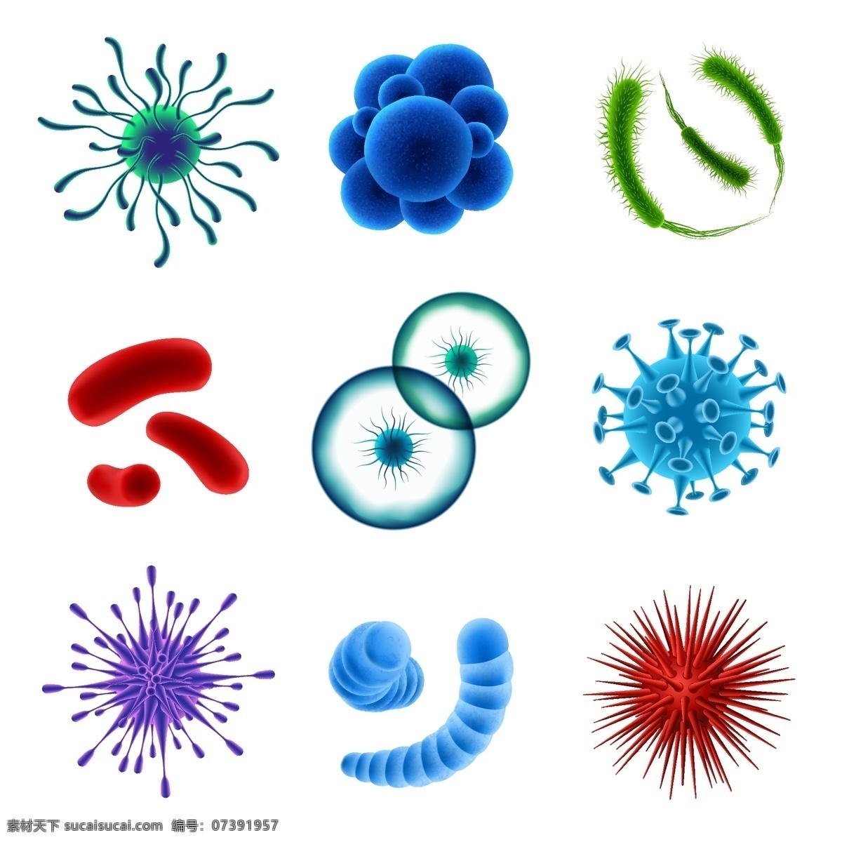 病毒 细菌 防护 防疫 洗手 免疫 消毒杀菌 细胞 医疗医护 ai矢量图 高清图片