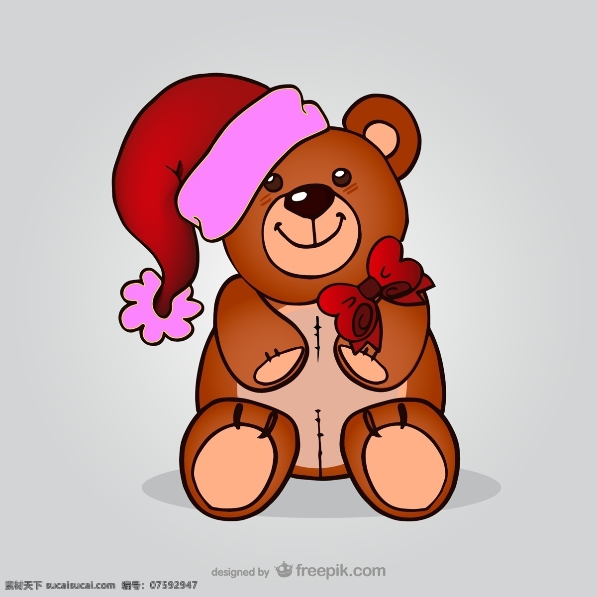 泰迪 熊 圣诞老人 帽子 圣诞 目前 玩具 圣诞节 礼物 克劳斯