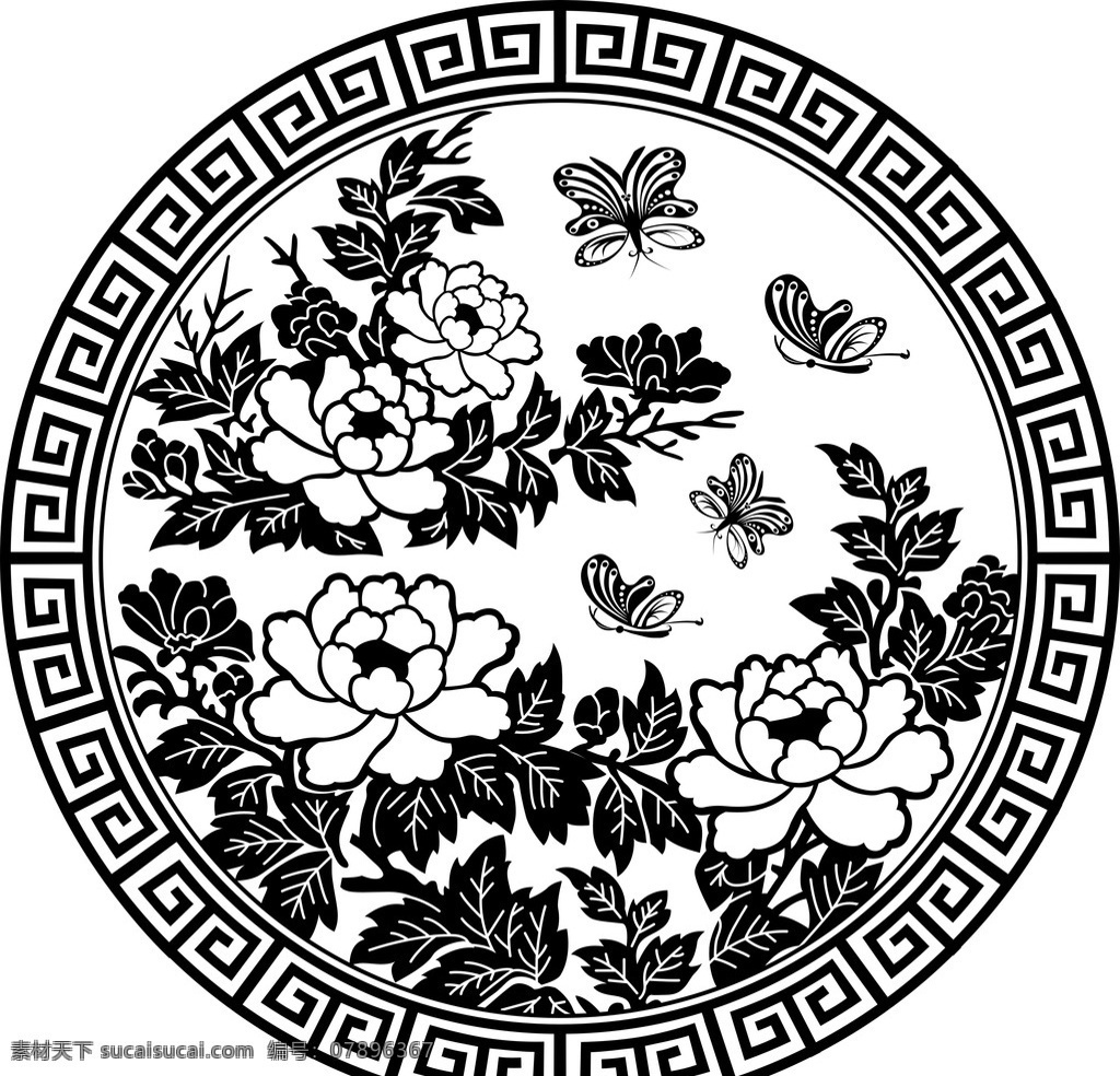 牡丹花 简笔画 无限放大 好看的牡丹花 黑白牡丹花 自然景观 自然风光