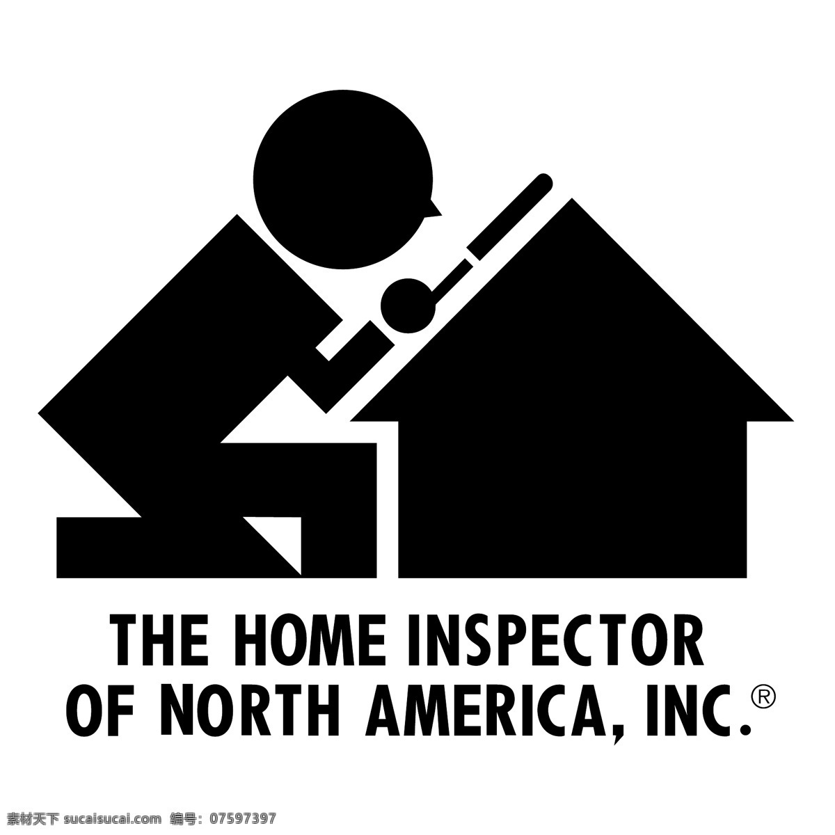 美国 北部 验 房 师 自由 北美 国 标志 psd源文件 logo设计