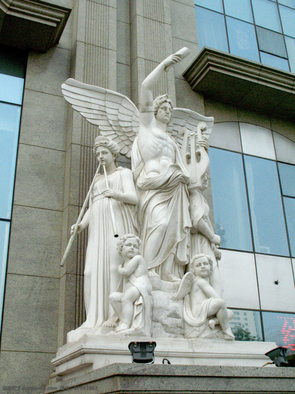 玻璃窗 翅膀 国外旅游 乐器 旅游风光 旅游摄影 女神 欧式建筑 建筑门外 欧式 建筑 非 高清 小天使 音乐天使 天使 射灯 石雕 洁白 女神雕像 家居装饰素材
