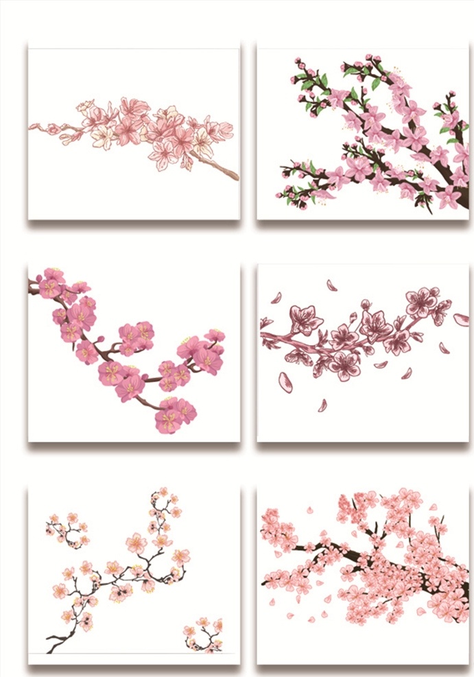 粉色 树 花儿 植物 春暖花开 春季素材 春天元素 粉色桃花 桃花盛开 春天 漂亮的桃花 鲜花 花朵 花卉 风景 风光 桃树 花 桃花树 粉色花 花枝 桃花枝 矢量素材 手绘桃花 春天素材 矢量桃花 水彩桃花 底纹边框 花边花纹