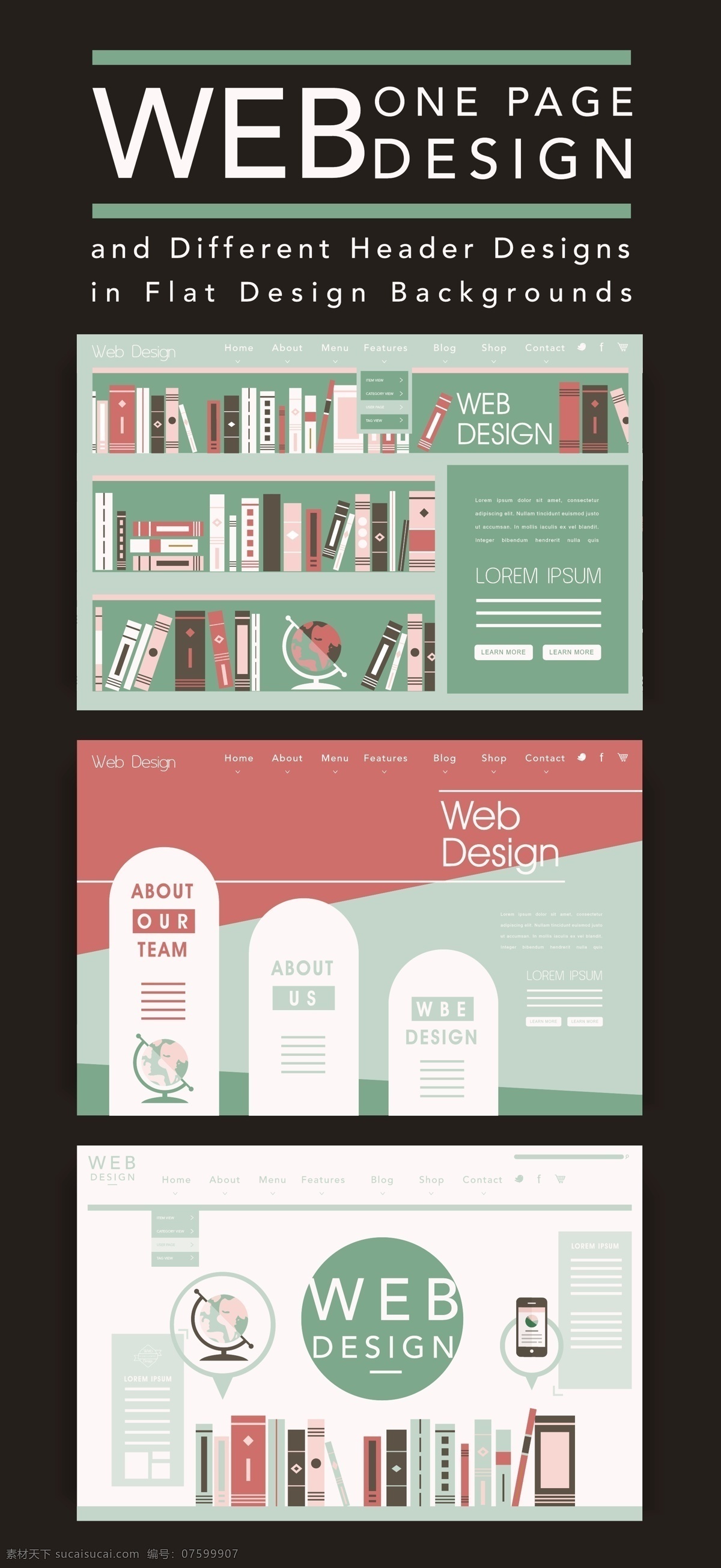 网页设计素材 网页设计 网页素材 网页 web 界面设计 英文模板