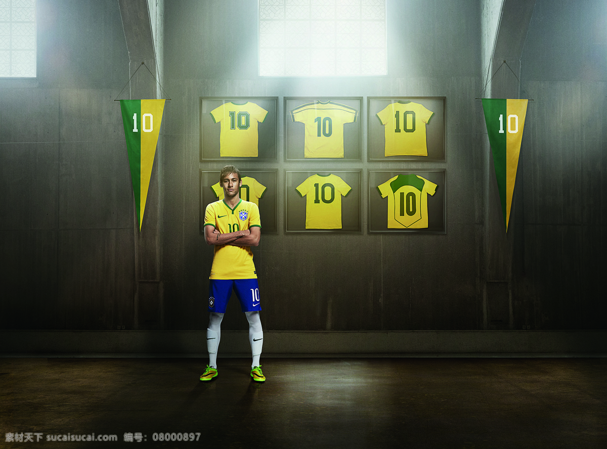 巴西宣传广告 nike 世界杯 足球 明星 内马尔 宣传 广告 体育运动 文化艺术