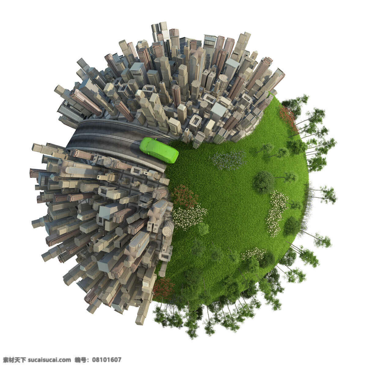 城市 建筑 地球 高楼大厦 城市建筑 环保概念 绿色环保 地球保护 生态环保 节能环保 其他类别 生活百科 白色