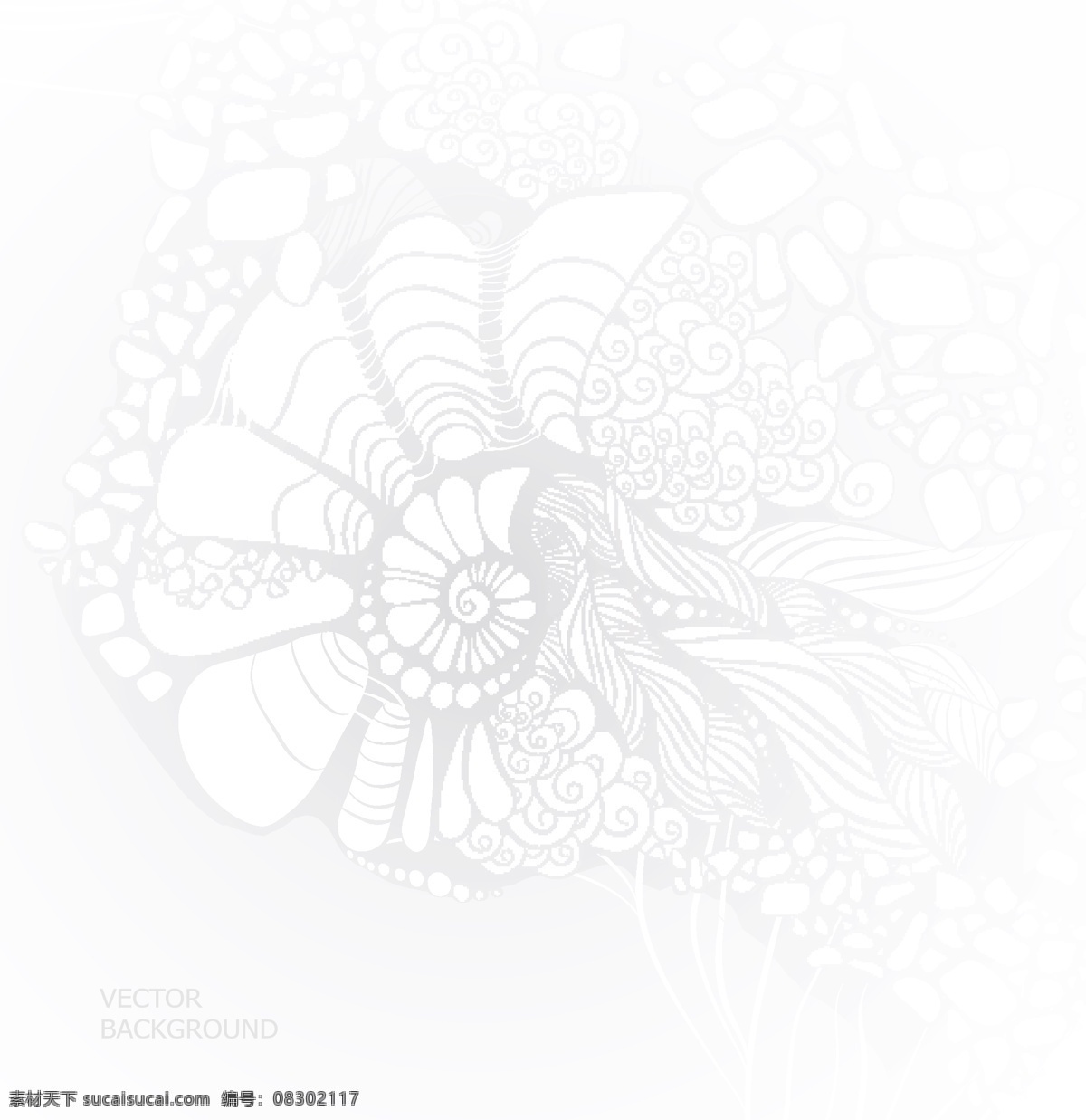 花朵 白色 多边形 花纹 矢量 背景 文件 纹路 剪纸 蕾丝 立体 酷炫 现代