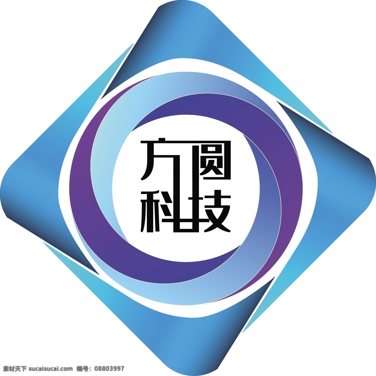 网络 科技 公司 方圆 logo 科技公司 方 圆 蓝色