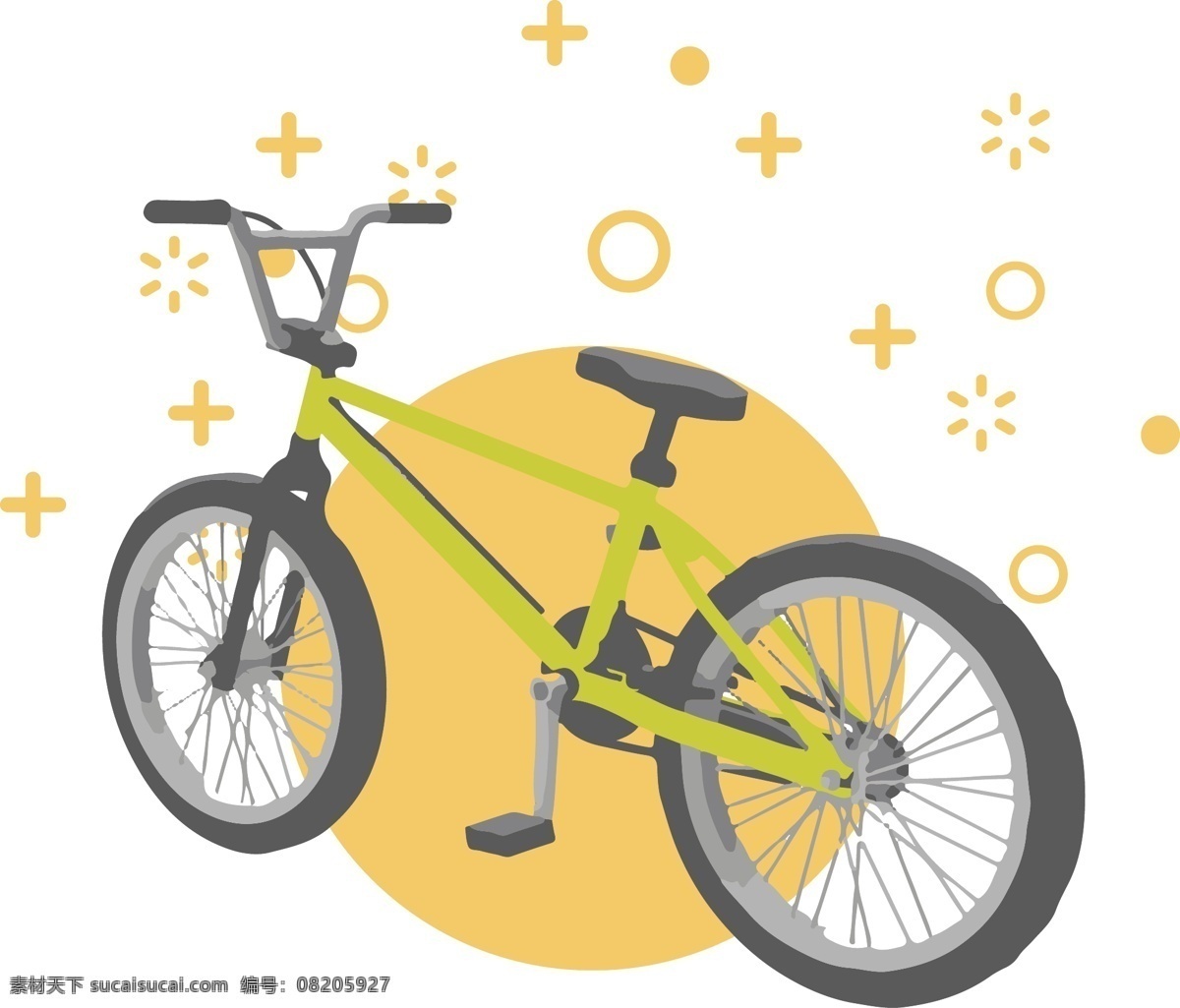 交通工具 玩具 自行车 元素 儿童玩具 模型 扁平图形