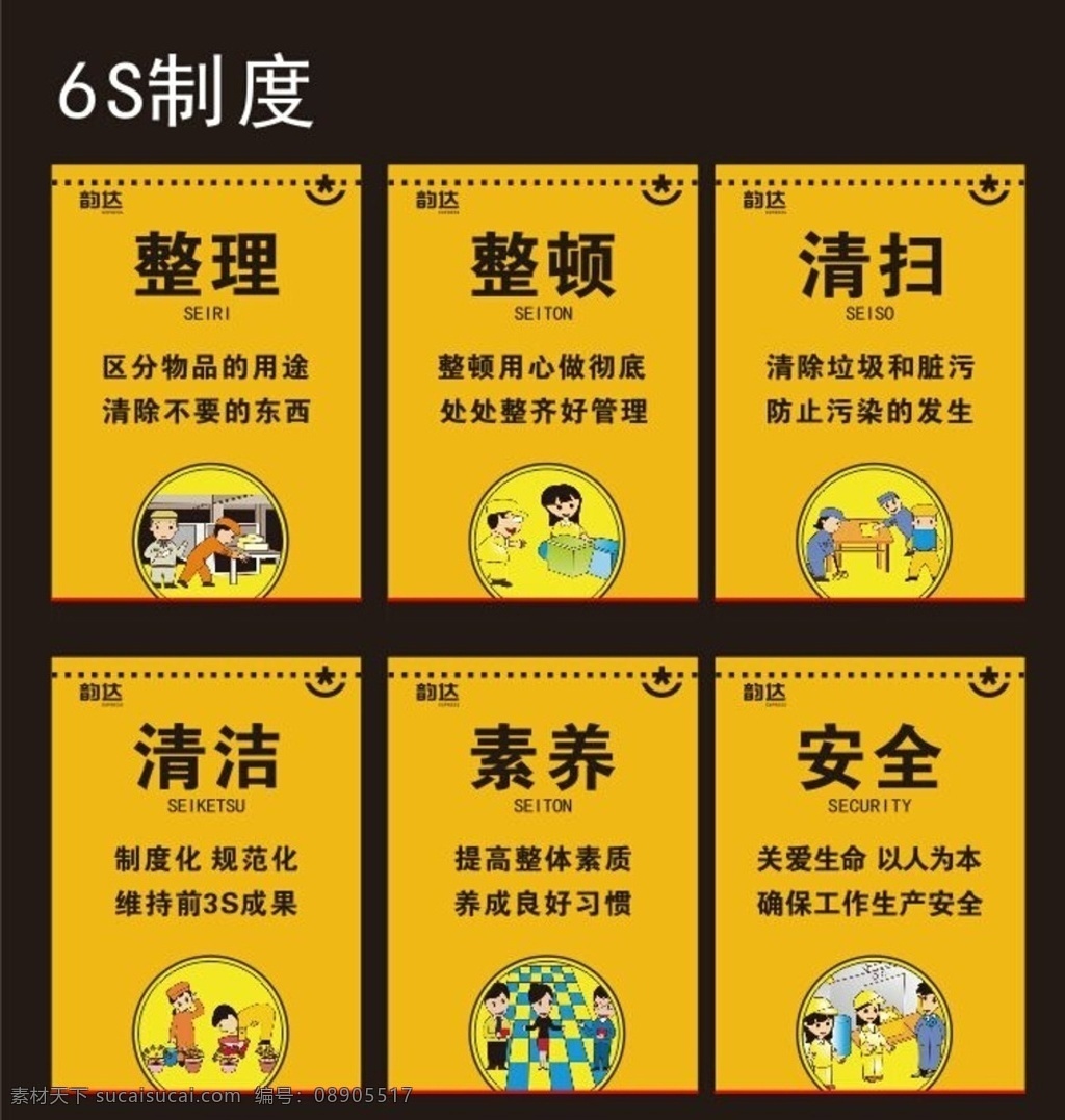 韵 达 6s 制度 牌 韵达制度牌 韵达 标语 快递标语 6s制度牌 6s标语