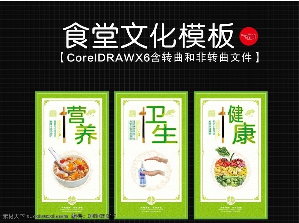 食堂文化 米饭 蔬菜 水果 餐桌 餐厅 饭堂 文明 用餐 卫生 学校 展板