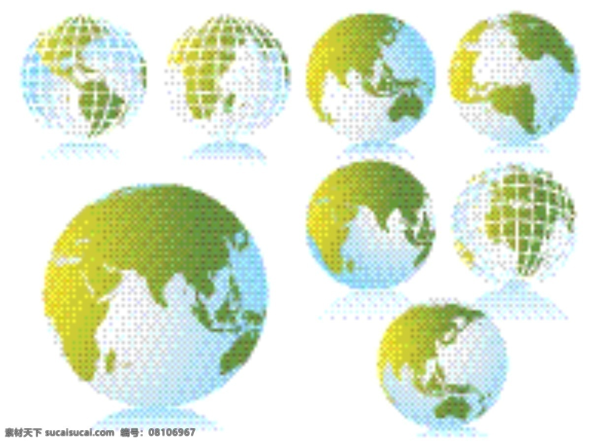 全球 背景 收藏 全球背景收藏 矢量图 其他矢量图
