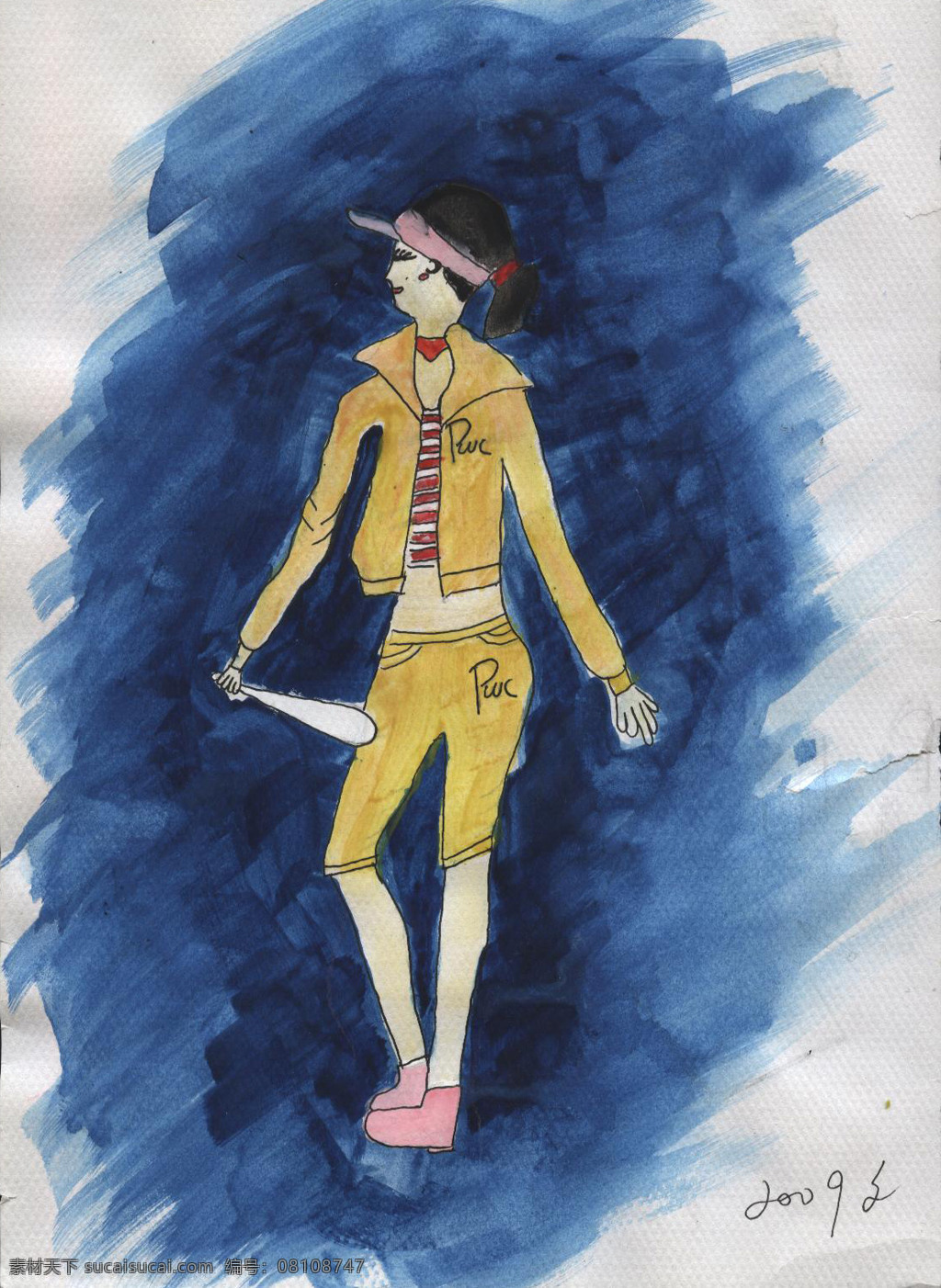 儿童 绘画作品 服装设计 绘画书法 女孩 文化艺术 儿童绘画作品 其他服装素材