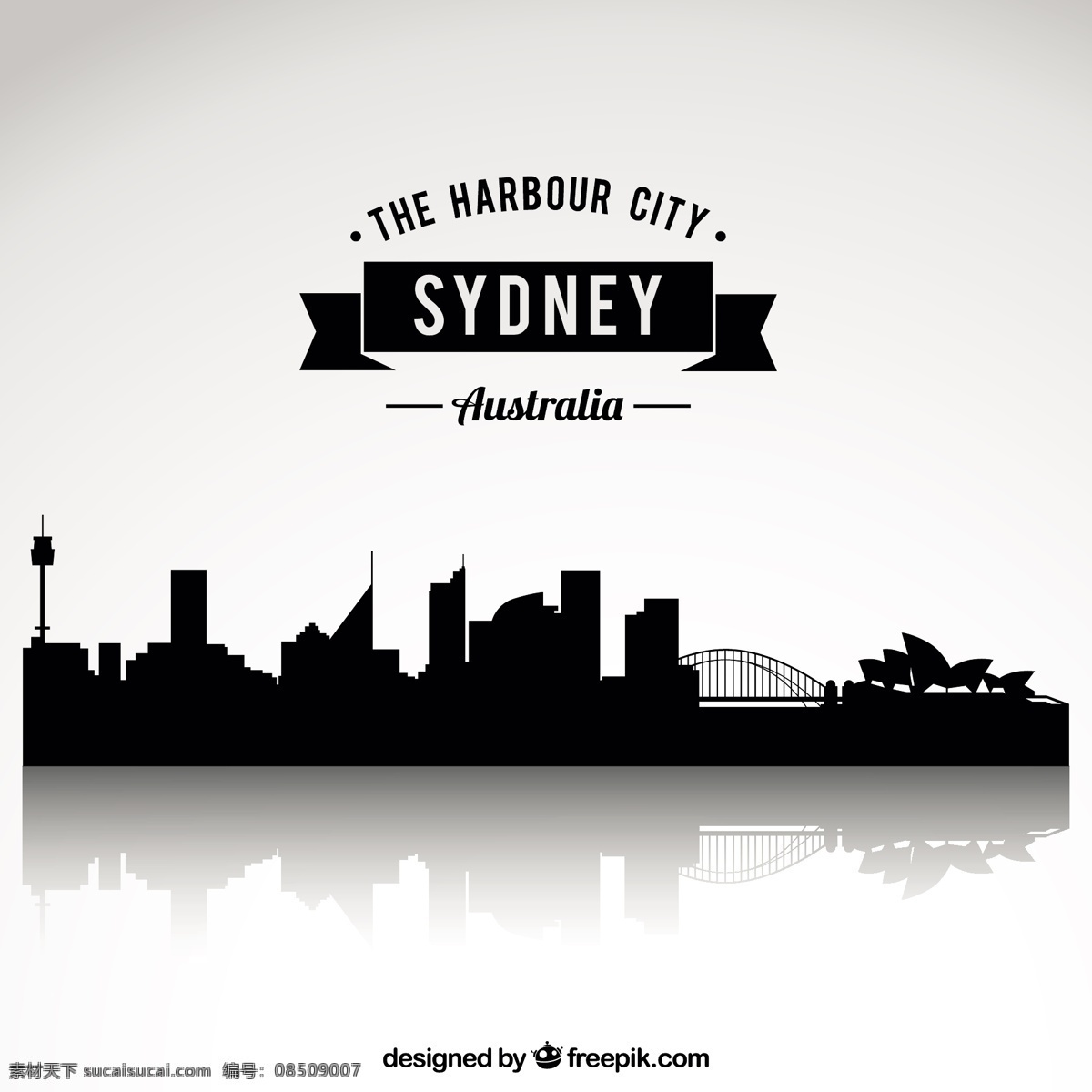 悉尼的天际线 城市 建筑 景观 天际线 城镇 城市景观 澳大利亚 城市天际线 城市建筑 城市剪影 剪影 悉尼 港湾 白色