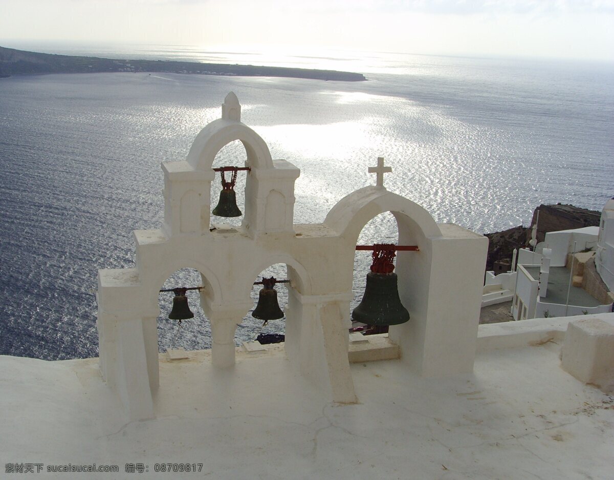 希腊免费下载 国外旅游 海景 旅游摄影 唯美 希腊 教堂钟铃 风景 生活 旅游餐饮