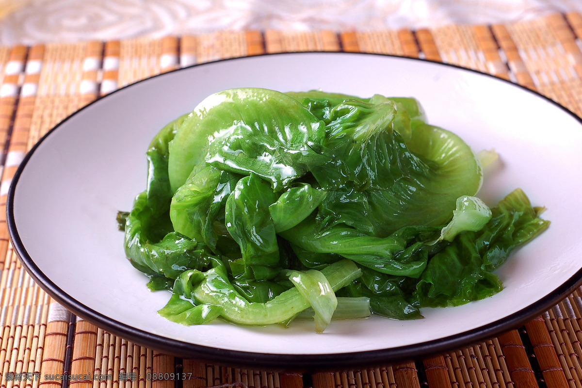 蒜茸生菜 美食 传统美食 餐饮美食 高清菜谱用图