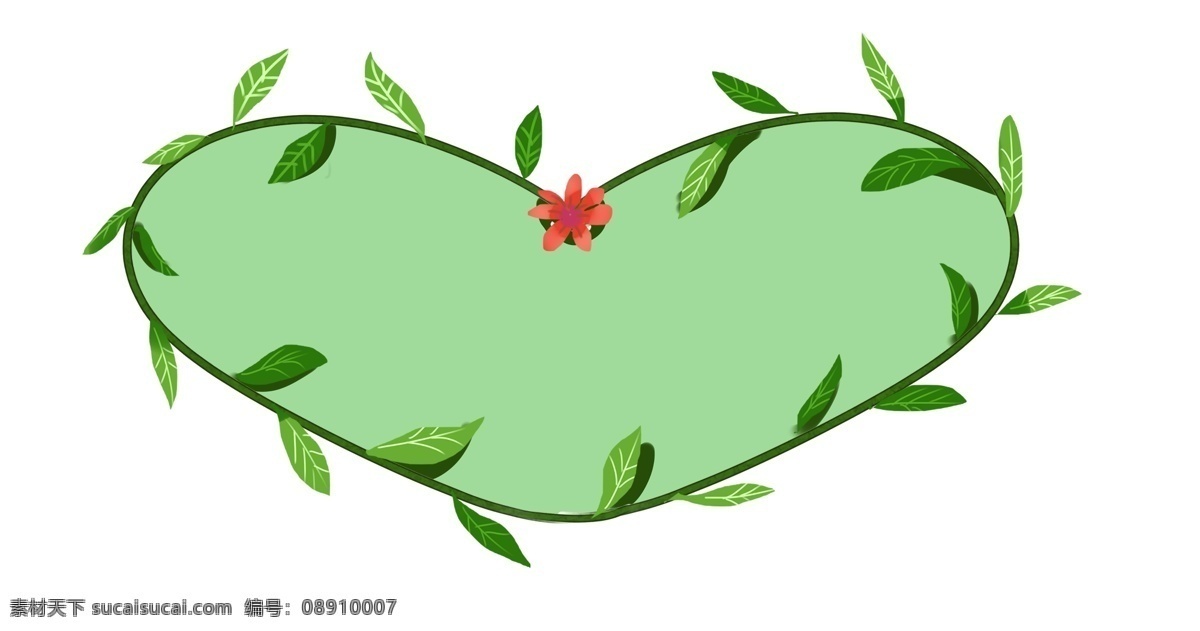 爱心 植物 边框 插画 爱心边框 植物边框 漂亮的边框 创意边框 立体边框 卡通边框 边框的装饰