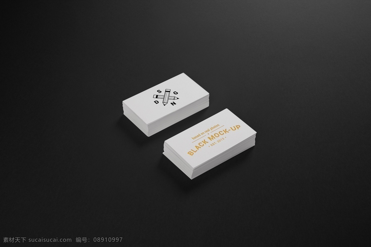 高端 白色 大气 名片 样机 简约 创意 vi 高端白色 logo
