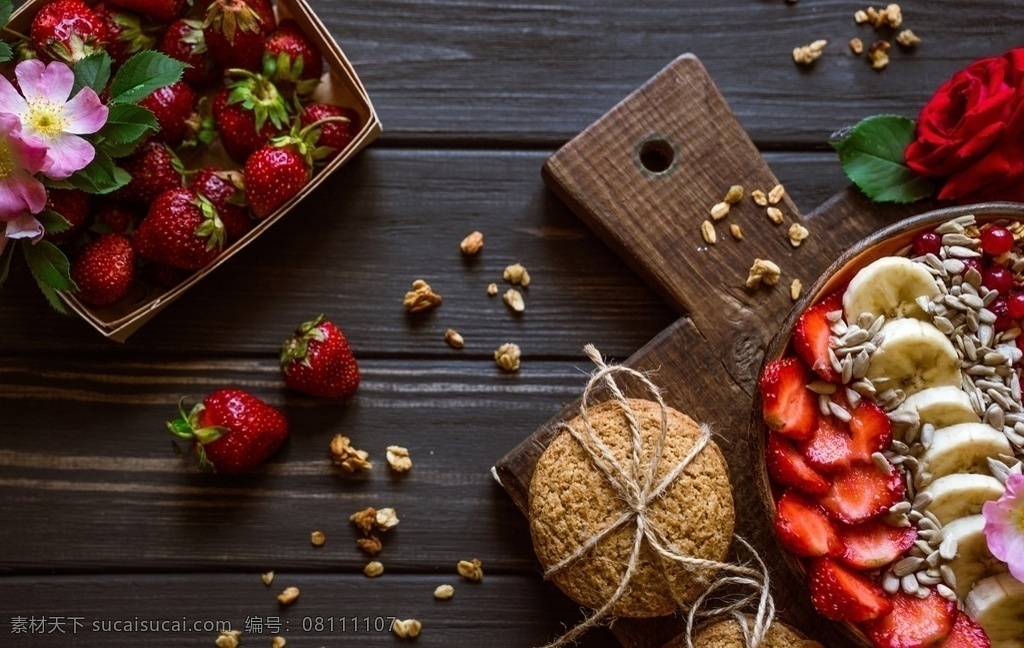 草莓 果仁 蛋糕 食物 背景图片 背景 餐饮美食 传统美食