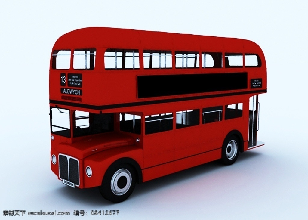 英式 双层 巴士 3d 模型 双层巴士 汽车 车 叮叮车 观光车 max 英伦 3d设计 3d作品