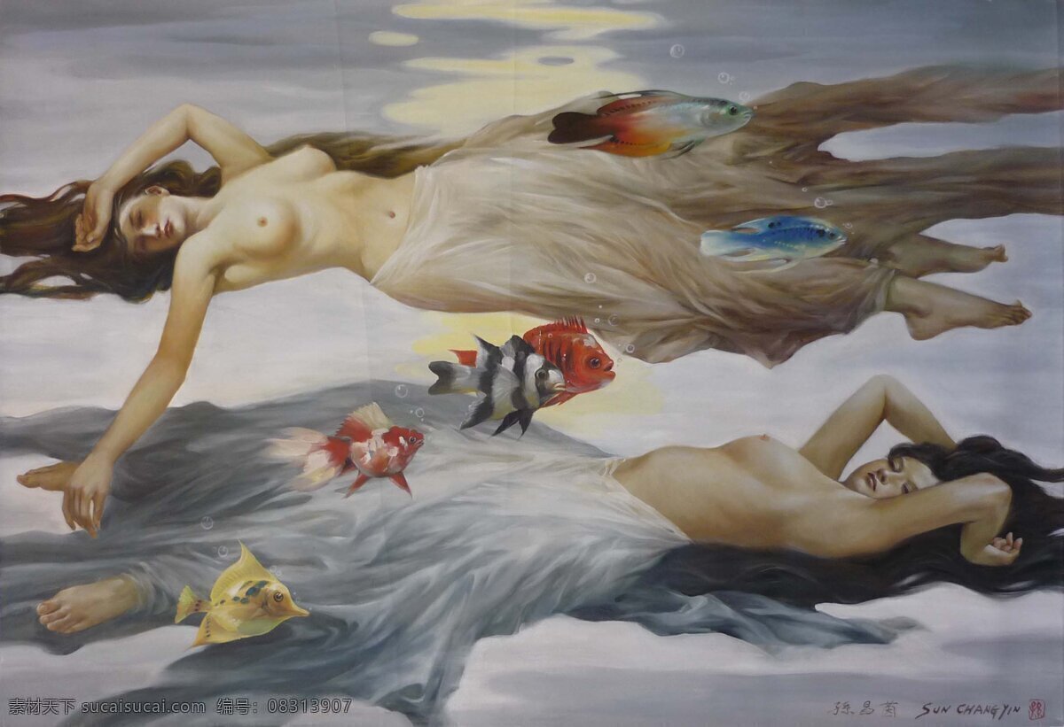 长裙 动物 服装 妇女 挂画 绘画 绘画书法 金鱼 油画 人物 设计素材 模板下载 油画人物 人物油画 艺术 油画作品 大师作品 当代 艺术家 作品 名画 世界名画 美女 女人 妇人 西方油画 衣服 女装 裙子 泡泡 文化艺术 装饰素材