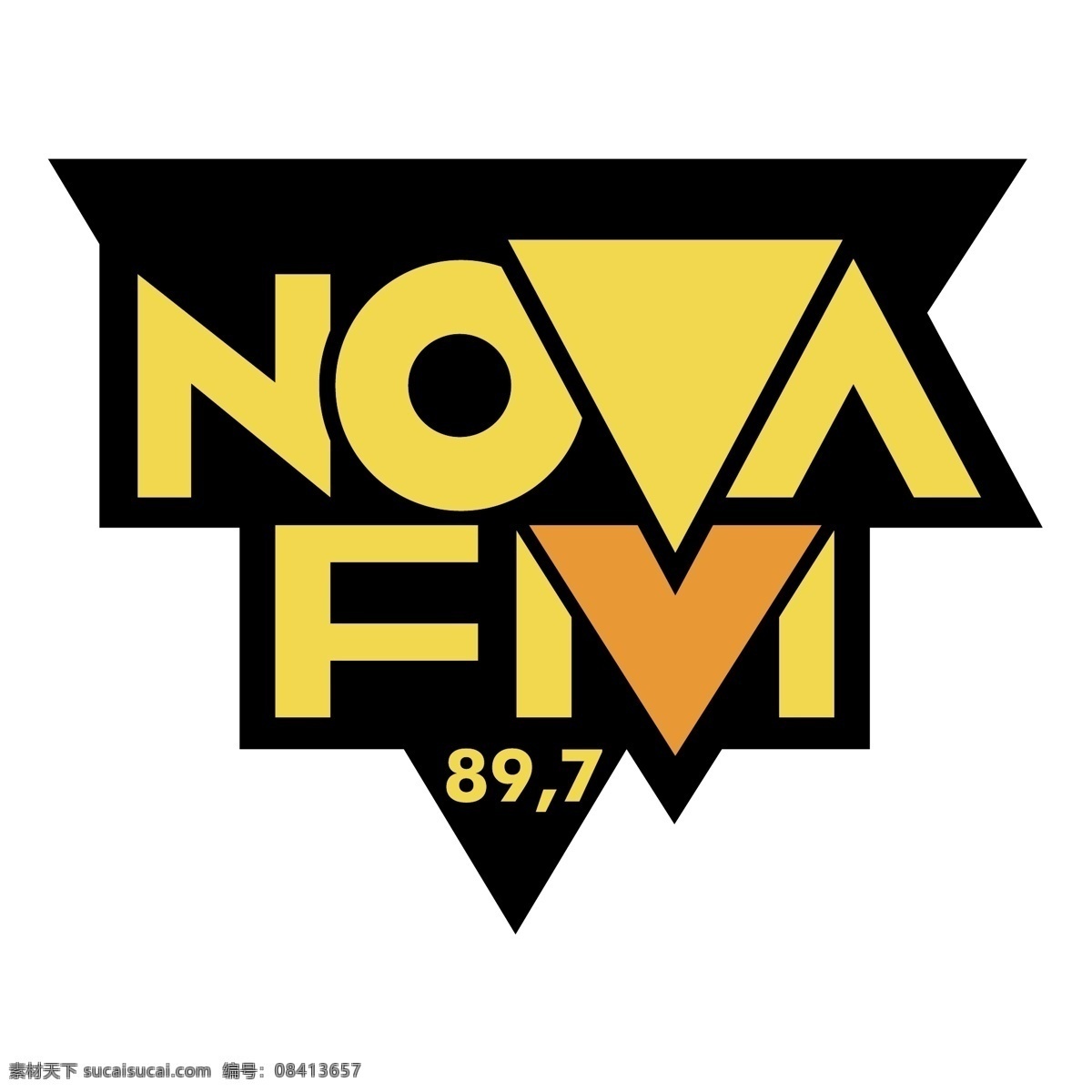 免费 新星 fm 标识 新 白色