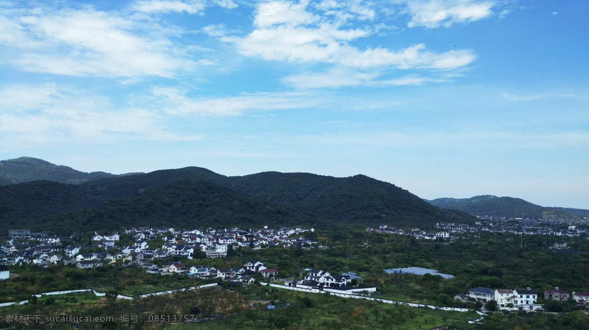 太湖林屋洞 苏州 林屋洞景区 古建筑 山洞 蓝天白云 太湖 湖泊 村庄 别墅 山水 岛 吴中 旅游摄影 国内旅游