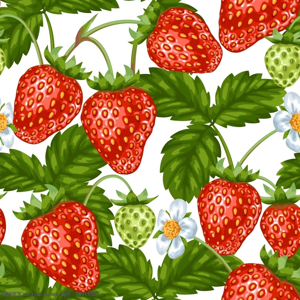 红色草莓背景 水果 植物 红色 草莓 背景 底纹